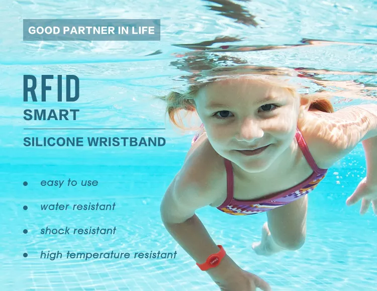 Waterproof NFC NTAG215 Silicone Wristband