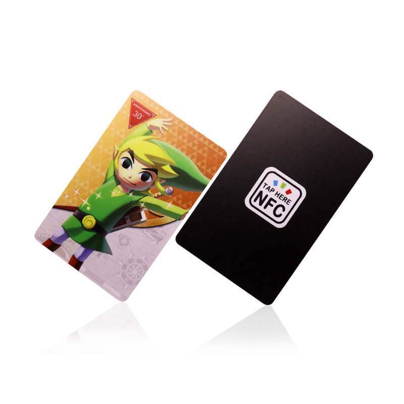 طباعة مخصصة 13.56 ميجا هرتز NFC قابلة للبرمجة PET PVC بطاقة ألعاب NTAG213