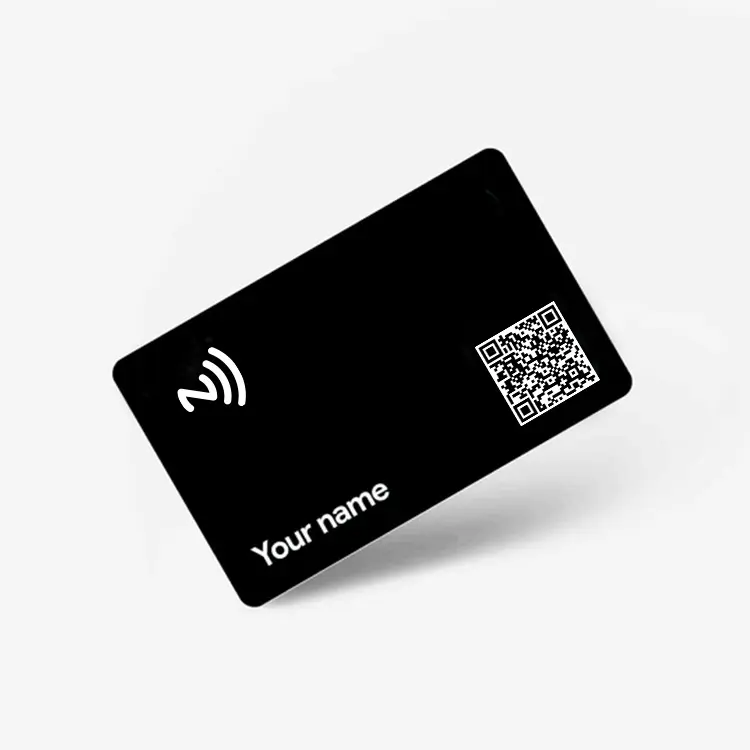 العرف RFID 13.56Mhz NFC NTAG213 الشركة المصنعة لبطاقة الأعمال البلاستيكية السوداء