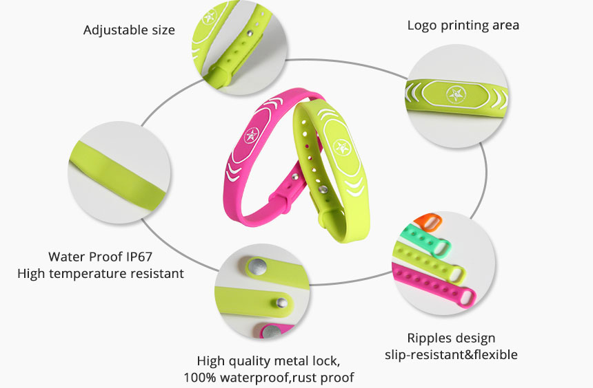 Adjustbale RFID Payment Wristbands